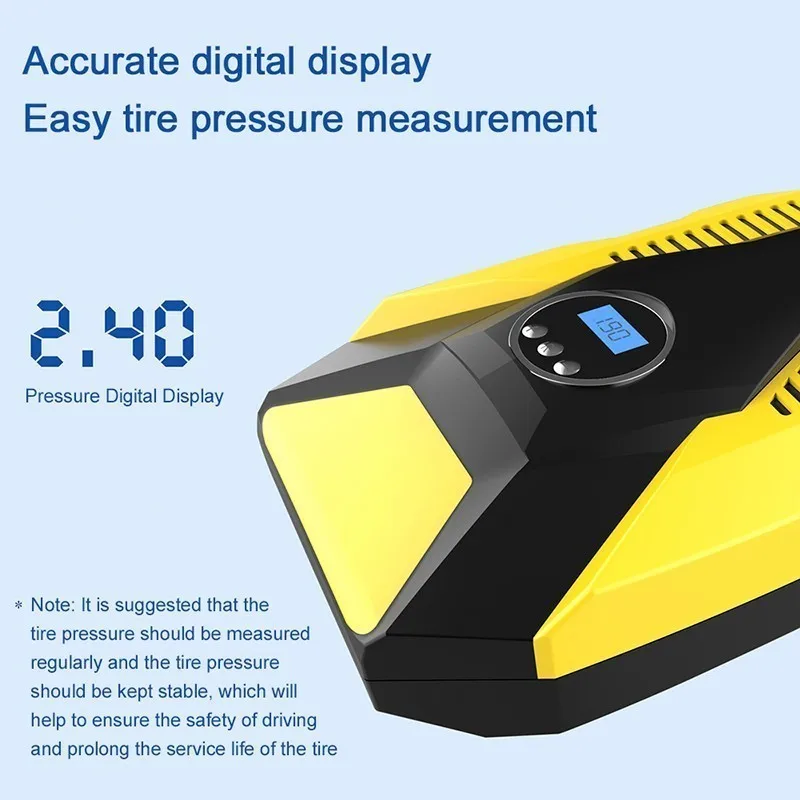 Digital Display Auto Auto Luft Kompressor 12V/220V Mini Aufblasbare Pumpe  Fahrzeug Reifen Inflator Pumpe für Auto motorräder Fahrräder - AliExpress