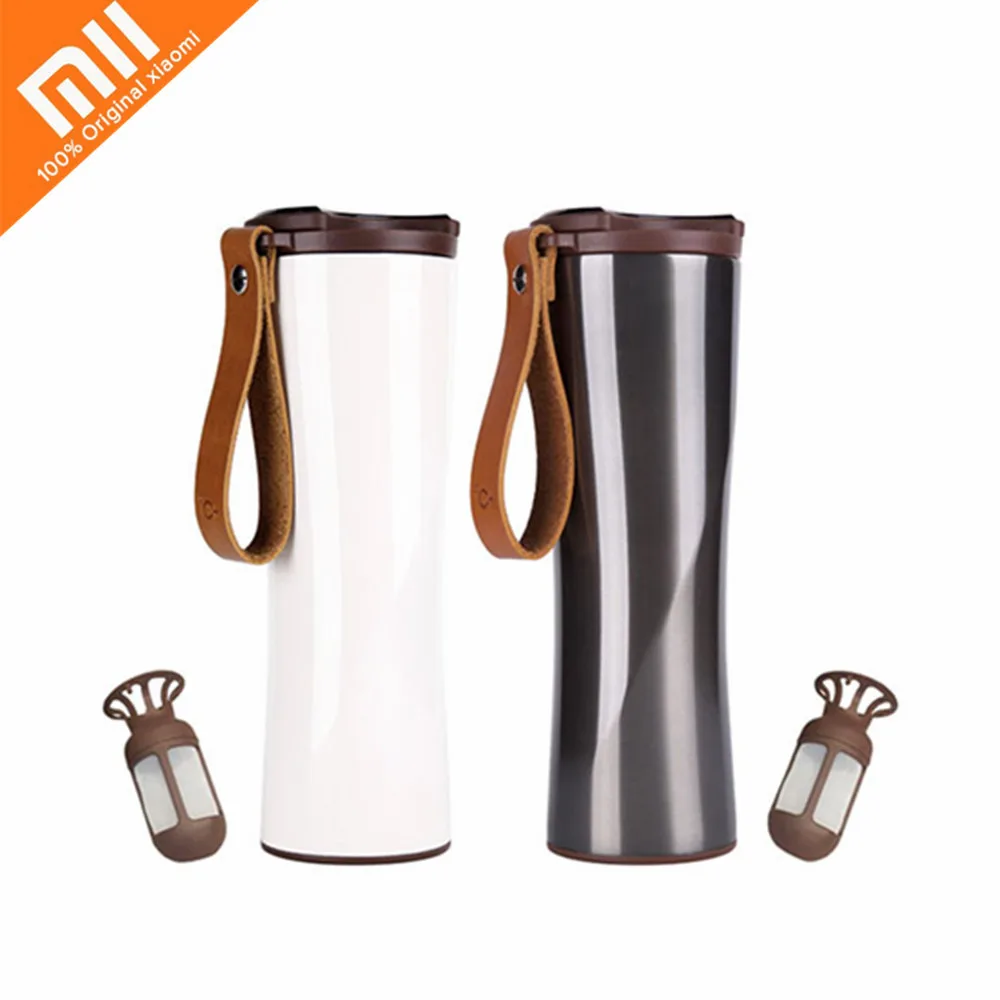 Xiaomi KissKissFish MOKA нержавеющая сталь портативная умная кофейная чашка кружка для