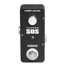KOKKO Electric Guitar Bass Effects Pedal Looper Mini SOS Guitarra Effect Loop Pedal with USB Cable Guitar Part Accessories FLP-2 KOKKO Electric Guitar Bass Effects Pedal Looper Mini SOS Guitarra Effect Loop Pedal with USB Cable Guitar Part Accessories FLP-2