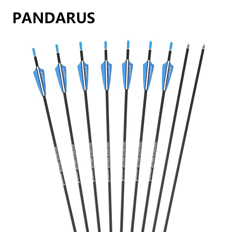 PANDARUS 28/30 дюймовые карбоновые стрелы для стрельбы из лука позвоночника 1200