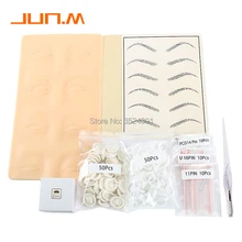 Полный набор для татуировки, Перманентный макияж, тату для бровей, микроблейдинг, набор ручек с 30 игл для обучаемого пользователя