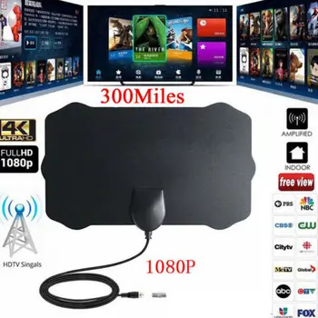 

European and American Digital Antenna TV HDTV 300 Miles Long Range HQ HDTV Indoor Antenna Freeview HD 1080P Antenna 30A16