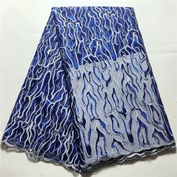 

New arrival grceful double-colors design pattern with stones and beads JYF14 Big sales Free shipping African Tulle Lace Fabric