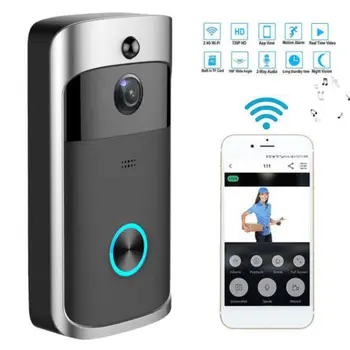 

Wireless Wifi Smart Doorbell Smart Video Visual Doorbell IR Visual Camera Record Home Security System Video Doorphone 30A21