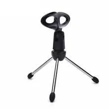 Мини Портативный Регулируемый Настольный Штатив для микрофона из цинкового сплава микрофон Подставка Кронштейн Держатель для микрофона