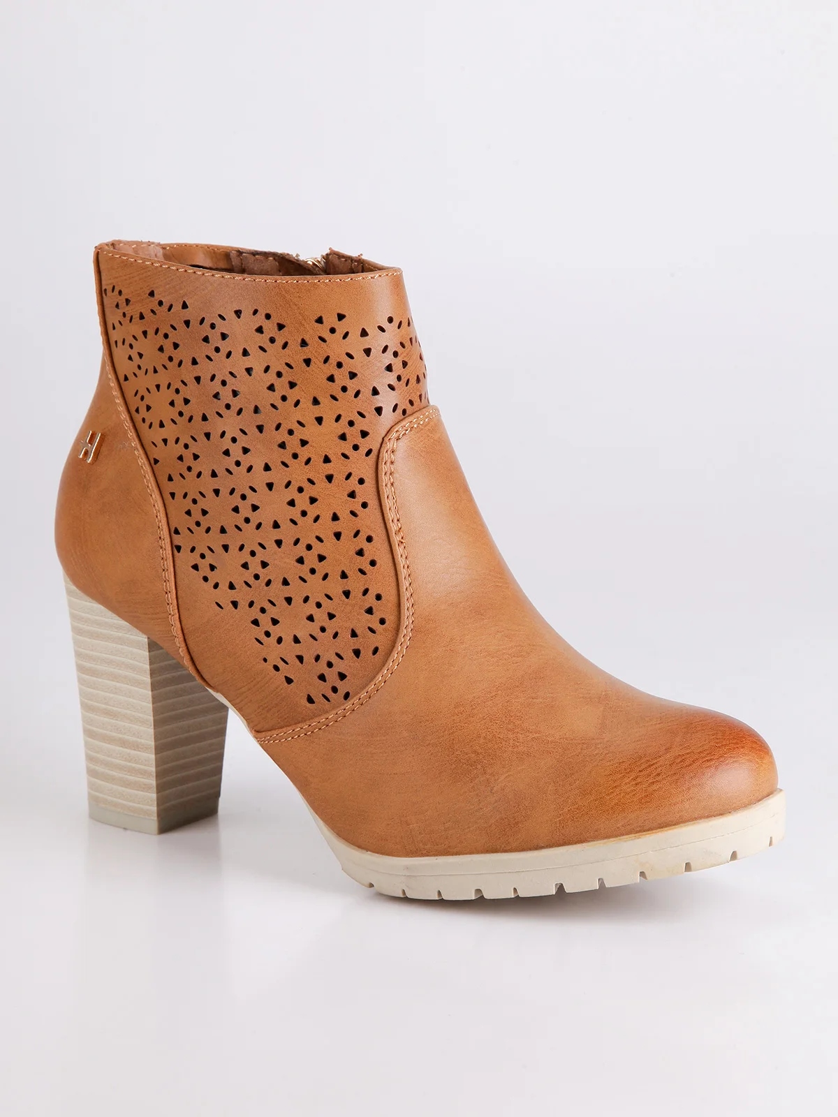 Half Boots fretwork heelsin Ankle Boots from Shoes on