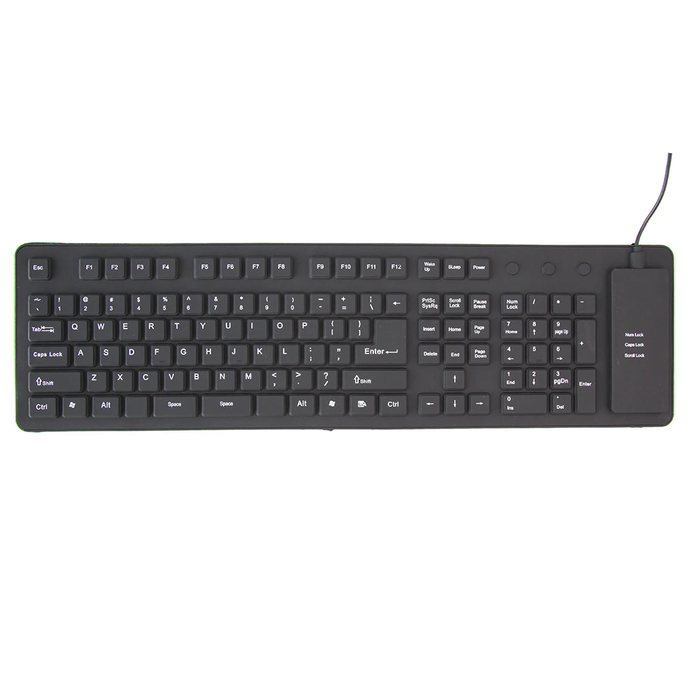 

Portable Usb Mini Keyboard Flexible Water Resistant Soft Silicone Mini Keyboard For Tablet Computer Pc Tablet Gaming Keyboard