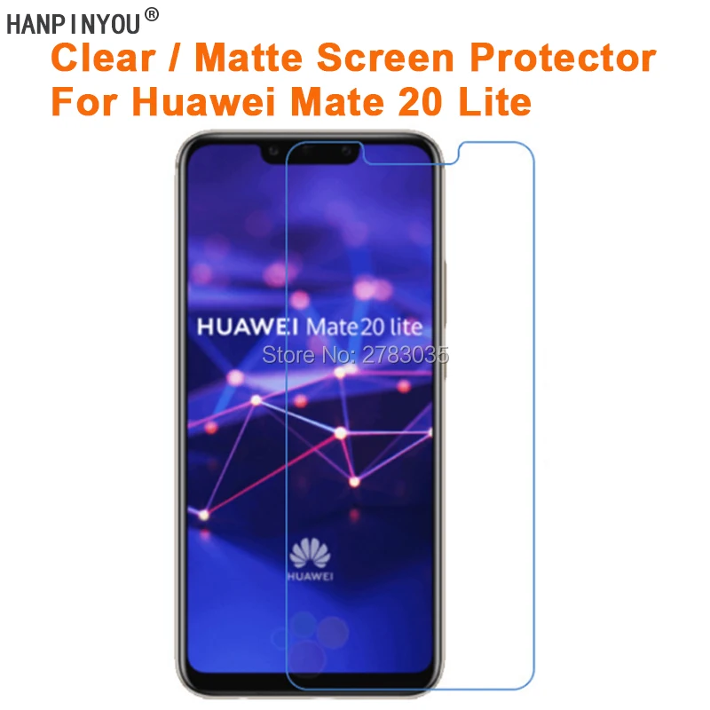 Для Huawei Mate 20 Lite 6 3 &quotпрозрачная глянцевая/Антибликовая матовая защитная пленка