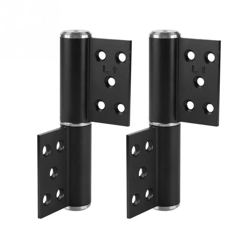 

5inch Mute Hydraulic Hinge Furniture Buffer Automatic Left Open Closing Hinge Door Closer Sand Black door hinges hardware Newest