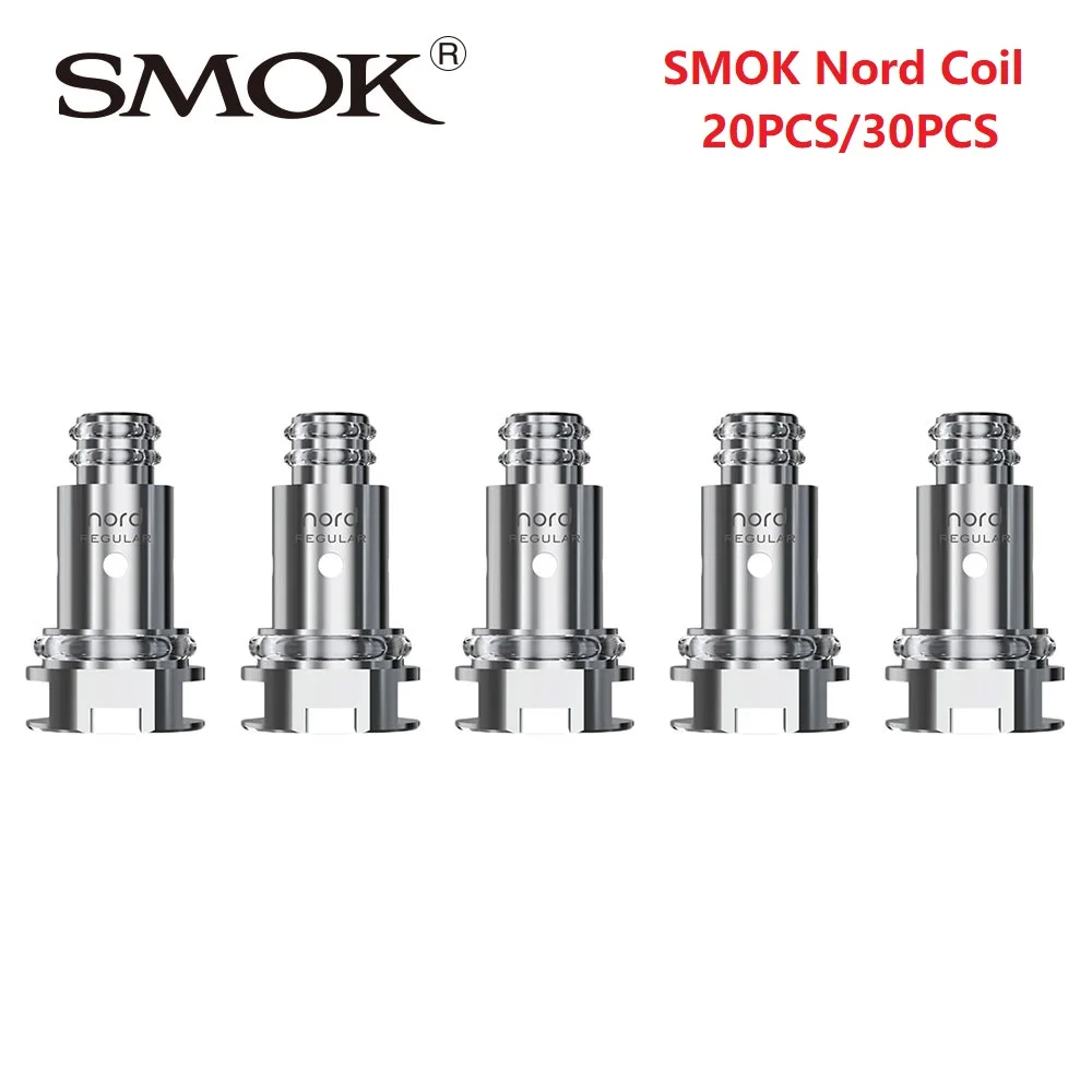 

20pcs/30pcs SMOK Nord Replacement Coil with Regular 1.4ohm Coil & 0.6ohm Mesh Coil & 0.8ohm MTL Coil for SMOK Nord Kit E cig