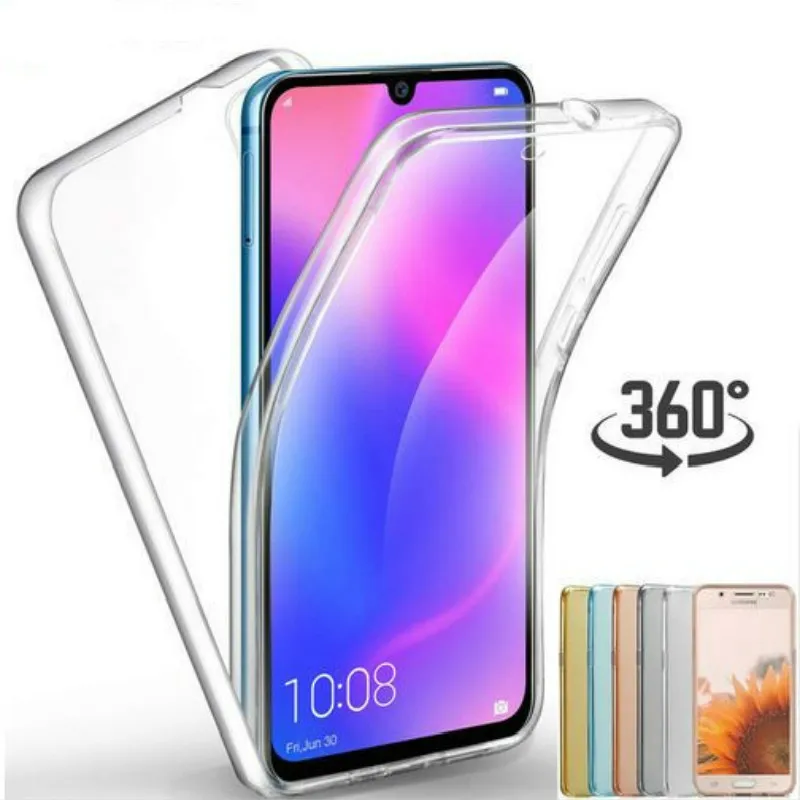 

360 Full body Case For Huawei Y6 Y7 Pro P Smart 2019 P20 Lite P30 Pro P10 P8 P9 Lite 2017 Mate 10 20 Lite Silicone TPU Covers