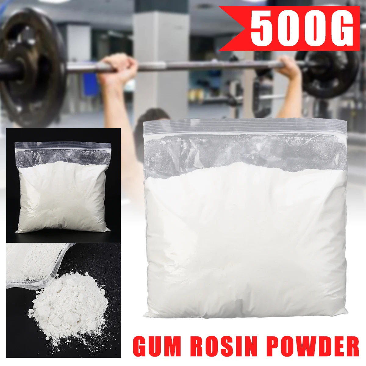 500g/pack Rosin Powder Ground Powdered Gum Rosin Colophony Pine Powder