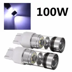 Autoleader 2 шт 100 W автомобильной светодио дный T20 7440 7443 100 W 20SMD светодио дный Включите свет автомобиль стоп резервного копирования лампа фонаря