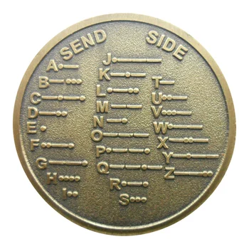 

Cw Morse Code Decoder Chart Medal Commemorative Metal Coin Gift