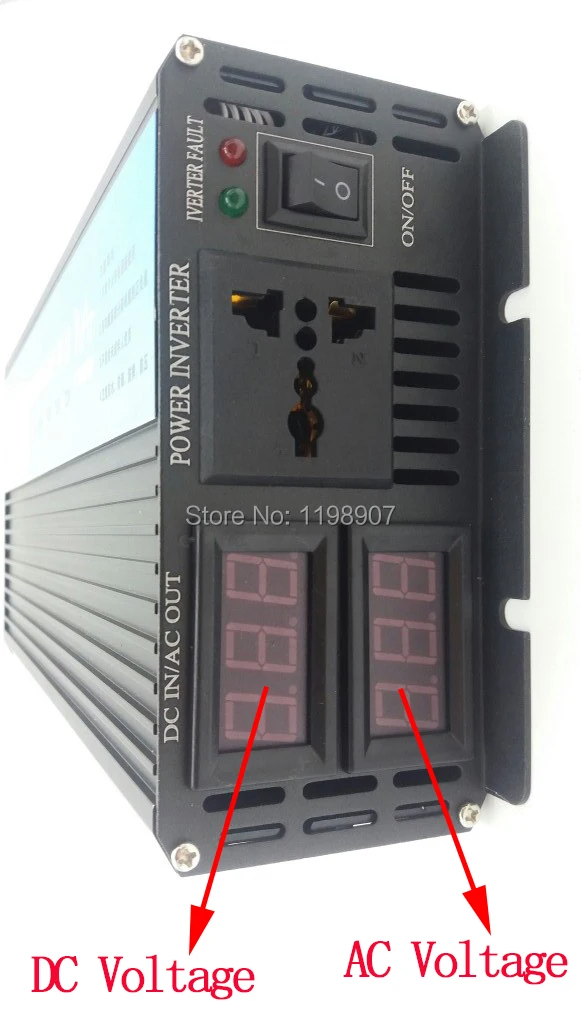 

Dual digital display 1500W Pure sine power inverter AC220V DC12V.inverter,pure sine wave inverter!CC a CA onda sinusoidale pura