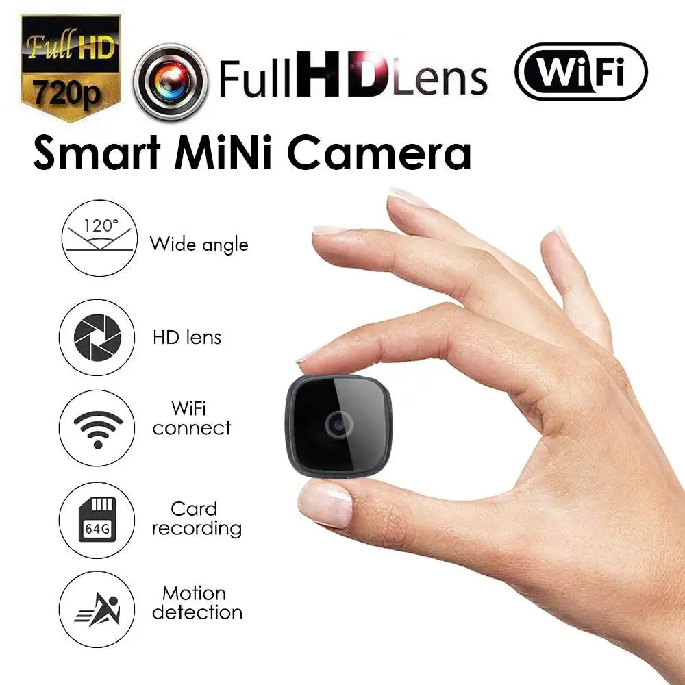 

Mini WIFI HD 360 degrees IP Camera Smart Home Security Camcorder Night Vision Small cam DVR Recorder Micro Cameras