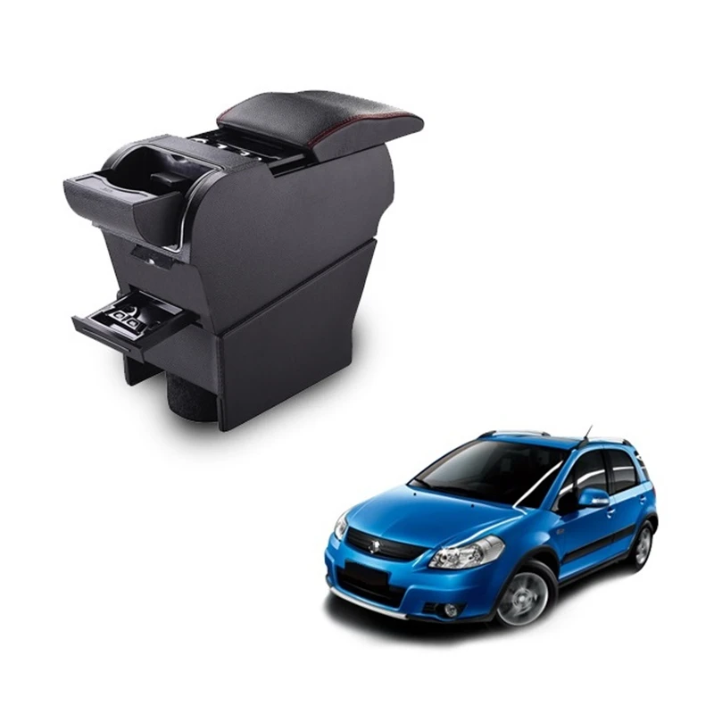 

Styling Decorative Accessory Arm Rest Car-styling Car Modification protector Auto Parts Mouldings Armrest Box FOR Suzuki SX4