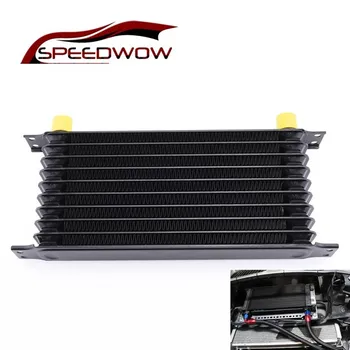 

SPEEDWOW Universal 10ROW AN-10AN Aluminum Engine transmission Oil Cooler
