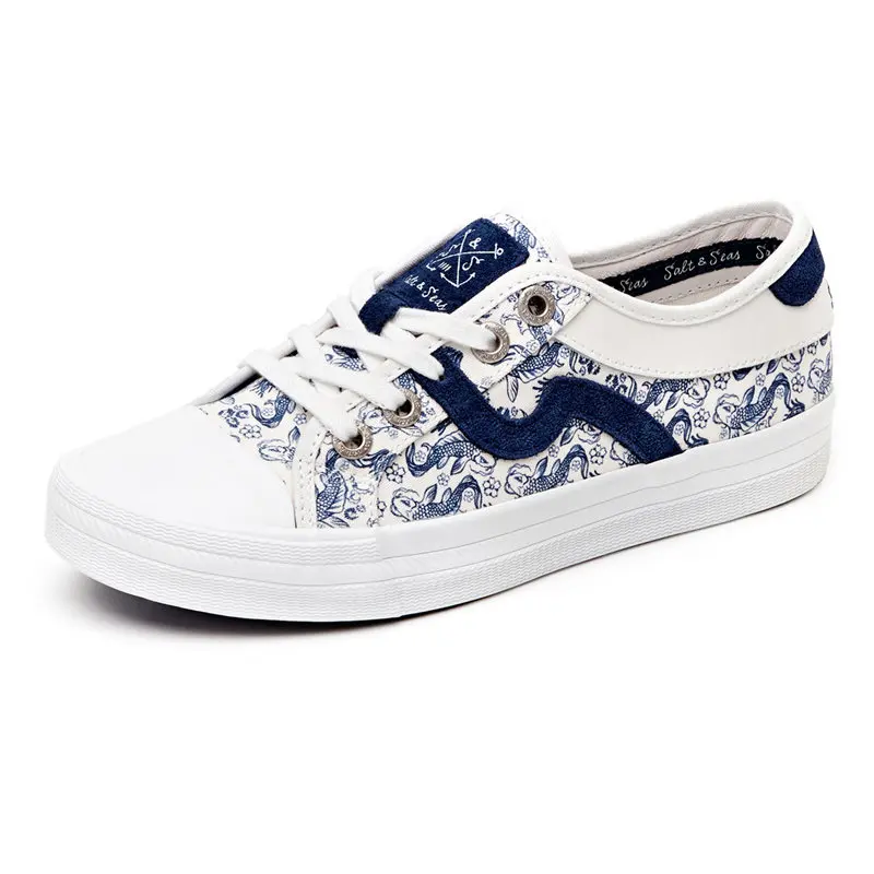

2019 New Designer Vulcanized Shoes Wintage Indigo Sneakers Ladies Lace-up Casual Shoes Dirty Shoes Women Flats Shoes Breathable