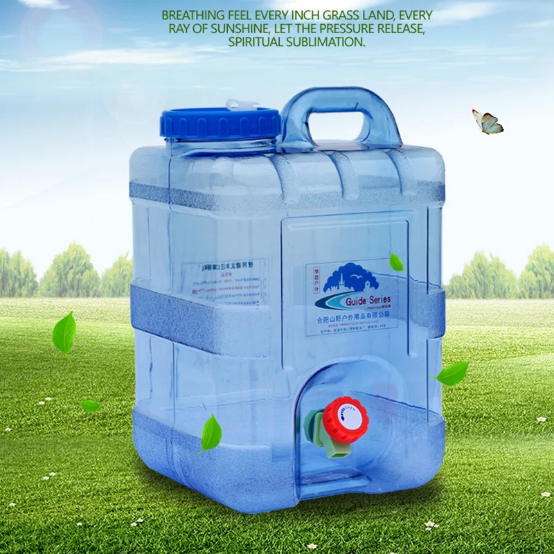 Outdoor5L 8L12L15L18L ведро для воды Пищевой ПК резервуар для воды на открытом воздухе походные аксессуары для кемпинга контейнер для воды с краном