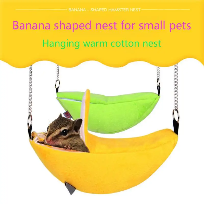 Hamster Hanging House Hammock Cage Sleeping Nest font b Pet b font Bed Rat Hamster Toys