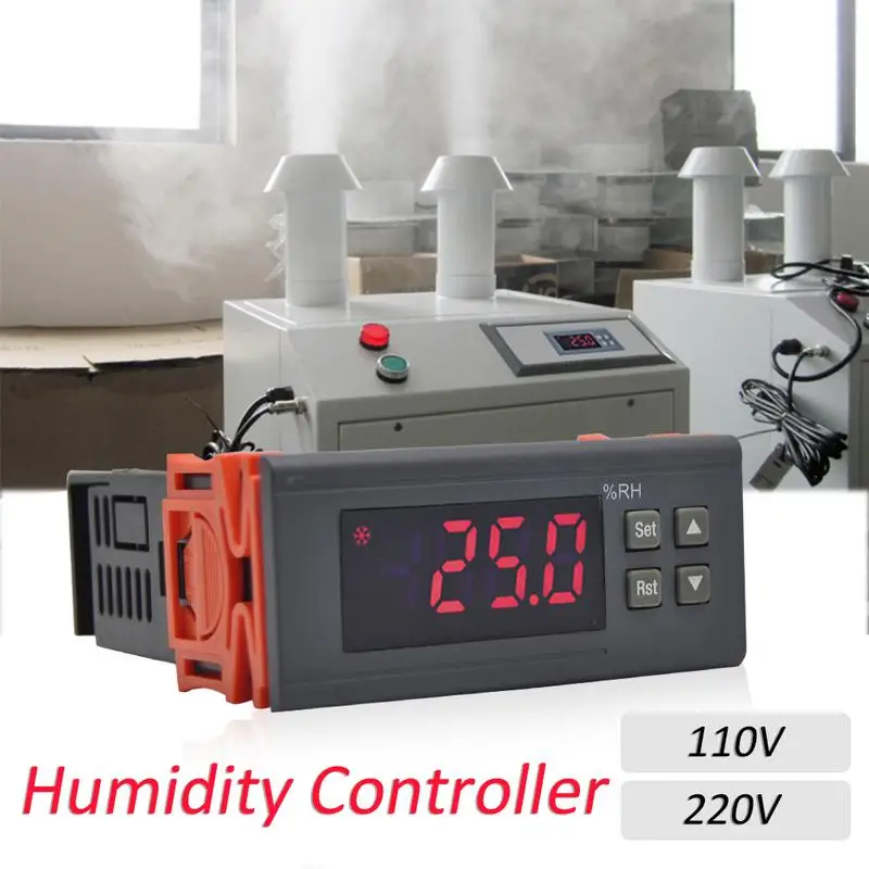 

HC-110M Intelligent Digital Display Humidity Controller Medicine Refrigerator Humidification Dehumidification Thermostat