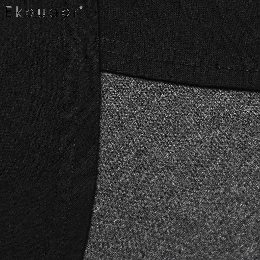 Пижама Ekouaer Женская пижама с длинным рукавом комплект из двух