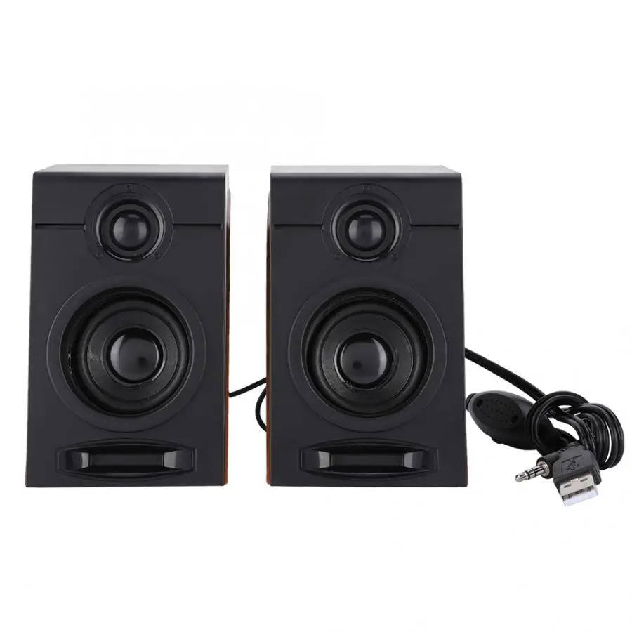 

Paird 3in Heavy Bass Computer Speakers HiFi Sound Computer Subwoofer with Non-slip Mat USB Hot