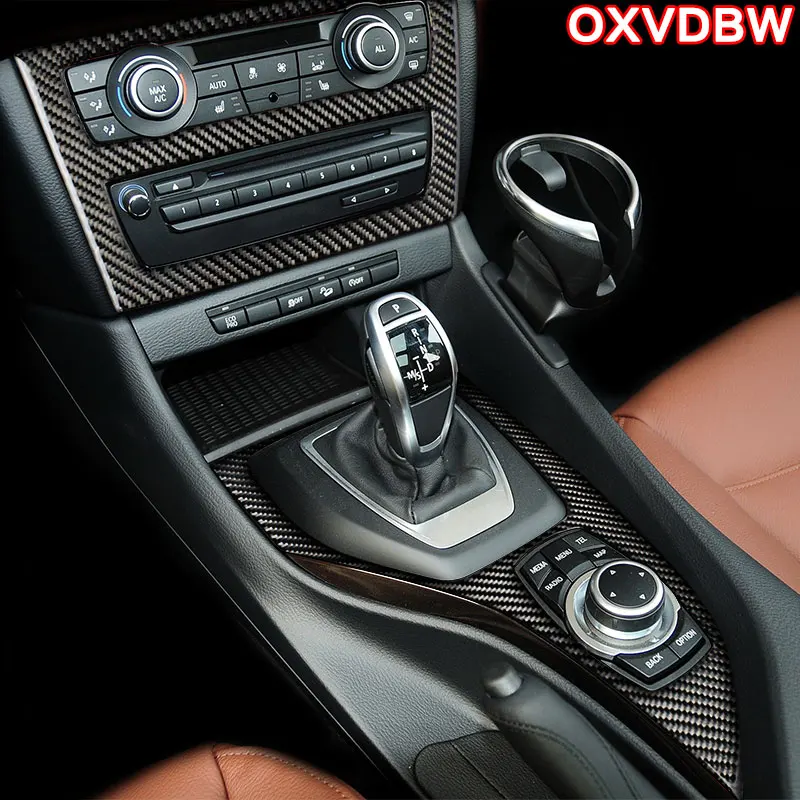 Для bmw E84 X1 аксессуары из углеродного волокна центральная консоль Шестерня панель