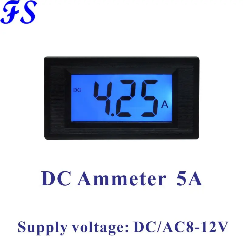 Dc Current Meter Dc 5a Lcd Digital Ammeter Amperemetro Ampere Meter
