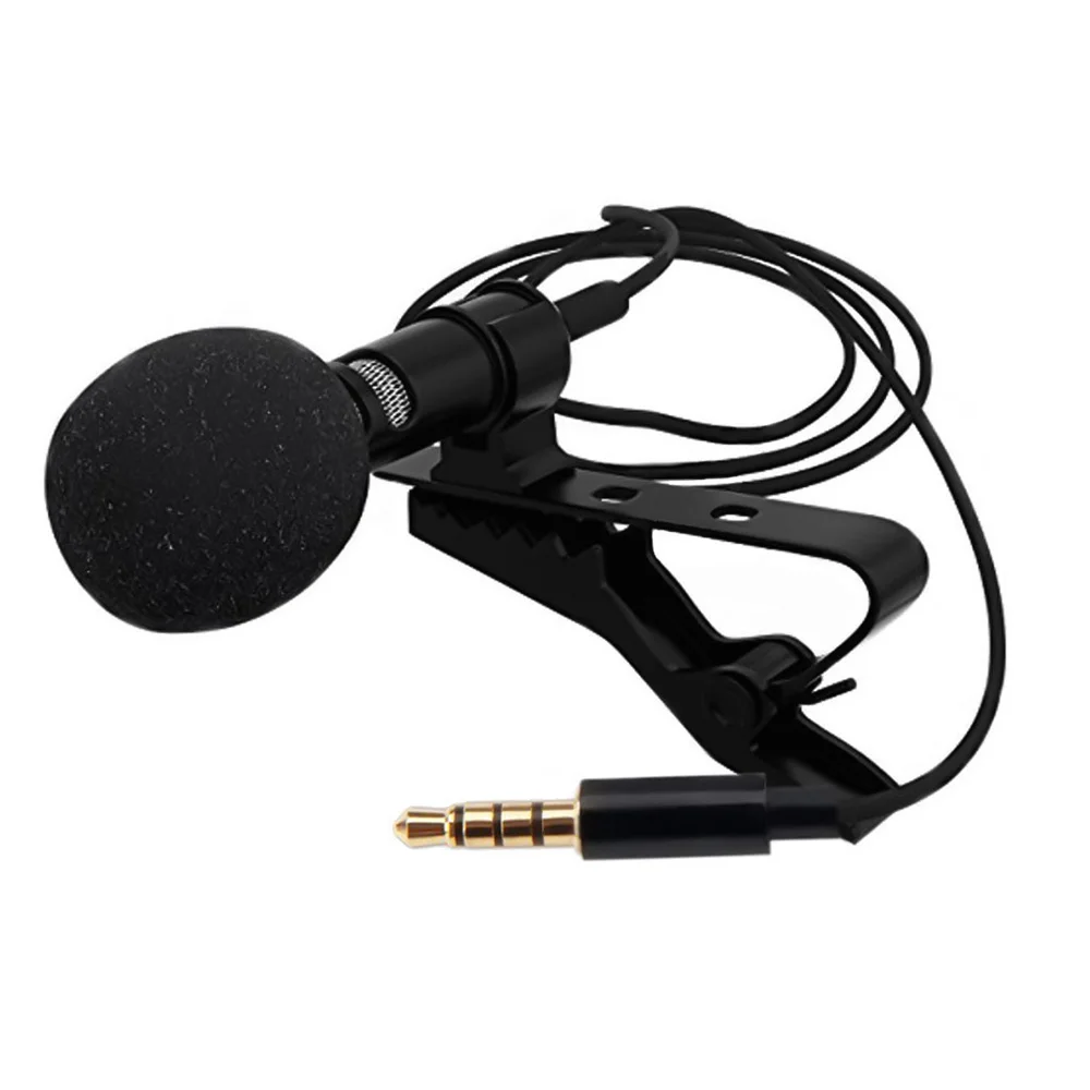 Universal Portable Clip on Collar Tie Lavalier Microphone Mic for iOS