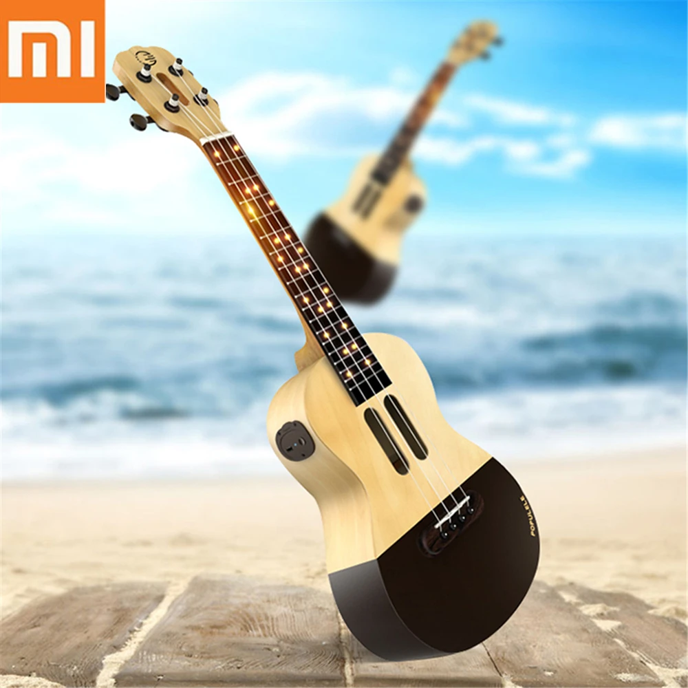1pc Xiaomi Populele Ukulele 23 inch APP Control LED Bluetooth USB Smart