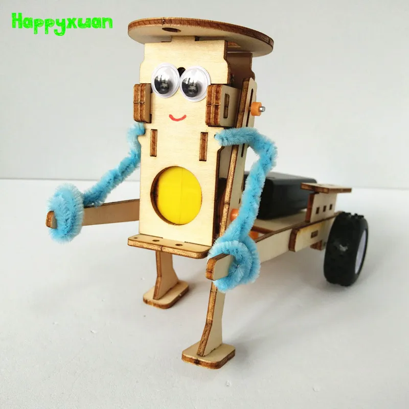 

Happyxuan Robotics Learning Kits DIY Technology Gadgets Pulling Robot Construction Set Kids Experiment Education Physics Lab Toy