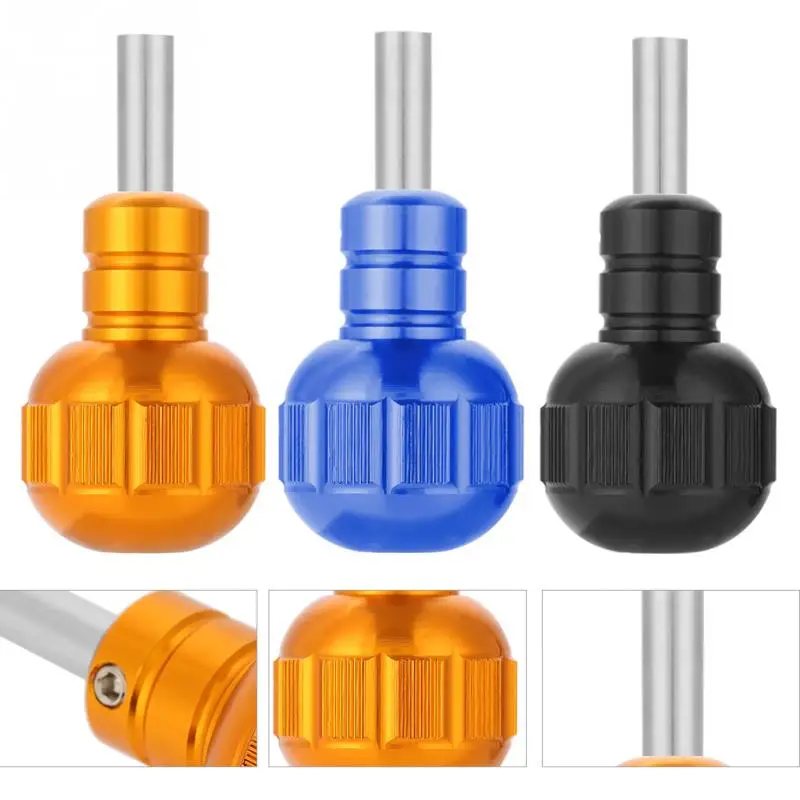 3 Colors 35mm Aluminium Alloy Tattoo Knurled Grip Tube Tattoo Machine Handle Grips Tools Tattoo Supply a