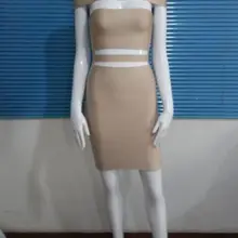 Лидер продаж открытые красный оливковое черный белый Slash шеи с открытыми плечами вырезами женский обтягивающий бандаж платье+ костюм