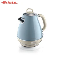 Чайник Ariete Vintage 2869/05 голубой, стильный ретродизайн, объем 1,7 литра, поворот на 360 градусов, фильтр против накипи, индикатор уровня воды