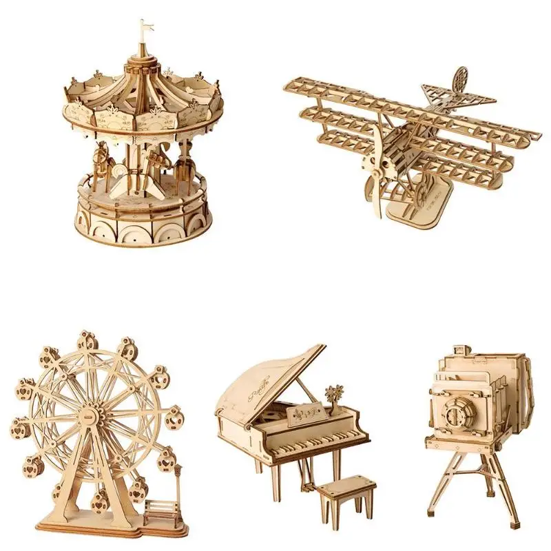 Puzzles Creative DIY Laser Cutting 3D Mechanical Model Wooden Puzzle Game Assembly Educational Toys for Children Gift Puzzles Creative DIY Laser Cutting 3D Mechanical Model Wooden Puzzle Game Assembly Educational Toys for Children Gift