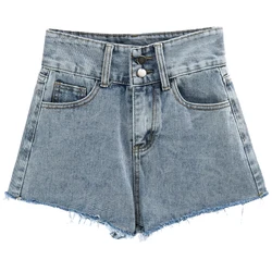 Las Mujeres Del Verano de Cintura Alta Pantalones Cortos de Mezclilla Vintage High Street Básico Sexy Mini Jeans Cortos Las Mujeres Del Verano de Cintura Alta Pantalones Cortos de Mezclilla Vintage High Street Básico Sexy Mini Jeans Cortos
