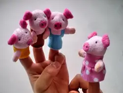 8 шт. милый мультфильм зоологические животные пальчиковые игрушки из плюша игрушки куклы мальчики девочки пальчиковые куклы весело и