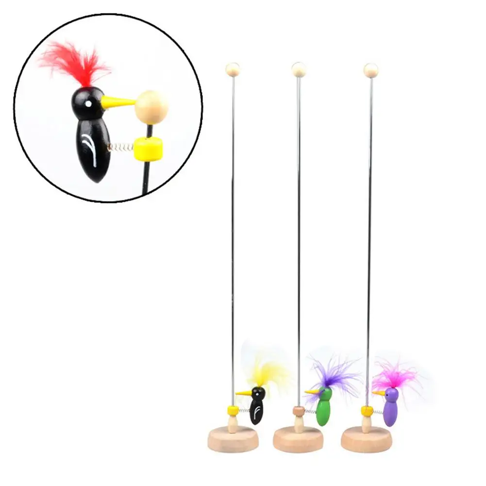 

None Wooden Woodpecker Shaped Toy Kids Puzzles Educational Teaching Aids