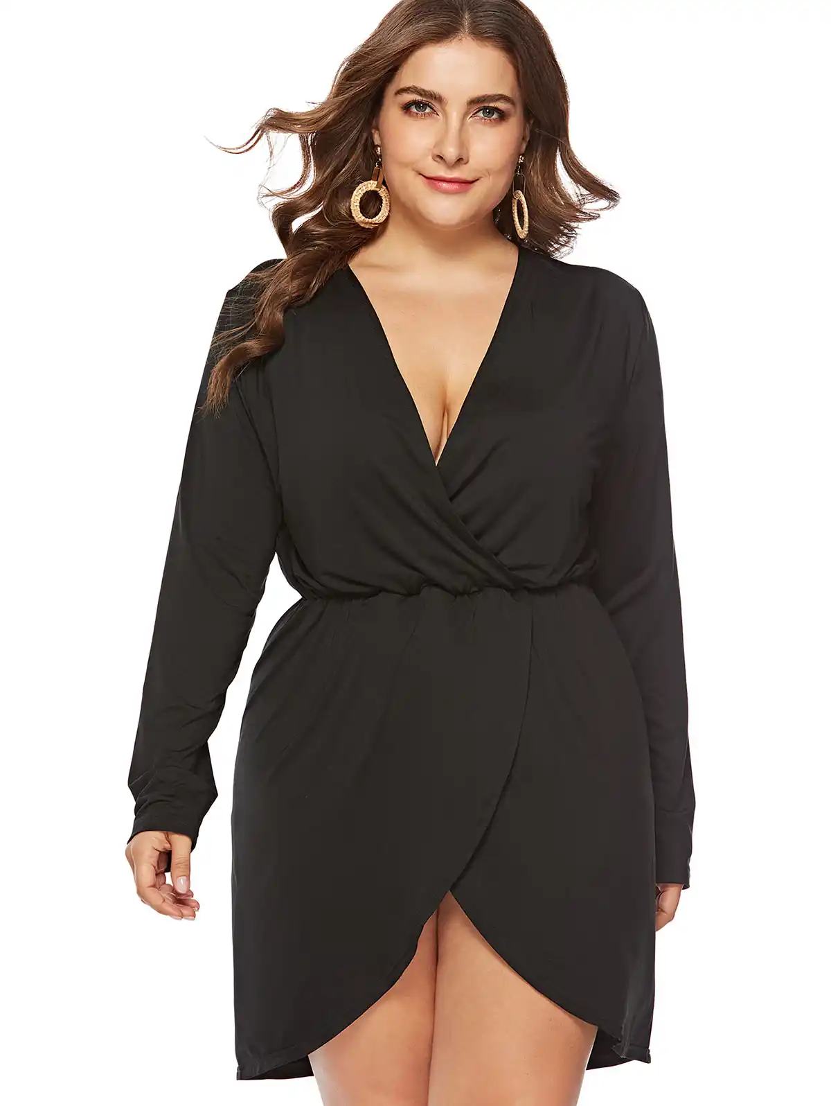 plunge dress plus size