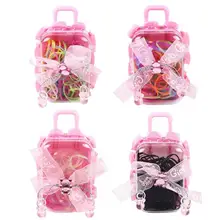 150 шт одноразовая эластичная Детская повязка для волос из ТПУ, резинки для волос, парикмахерские аксессуары,, подарки для девочек