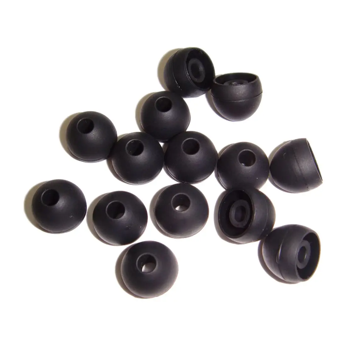 

14pcs Silicone Earbuds Cover Bullet head shape Compatible With Most In Ear Headphone medium Black.