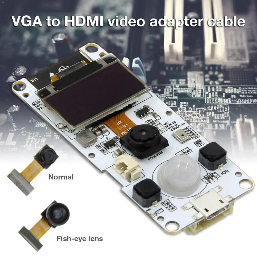 

Camera Module For T-Camera ESP32 WROVER PSRAM ESP32-WROVER-B OV2640 0.96 Inches OLED PIR Grove Port Mini Camera Board With Mic