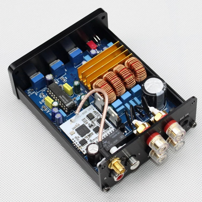 Класс D AMP TPA3116 + LM1036 Регулировка громкости Bluetooth цифровой усилитель мощности DC18 24V