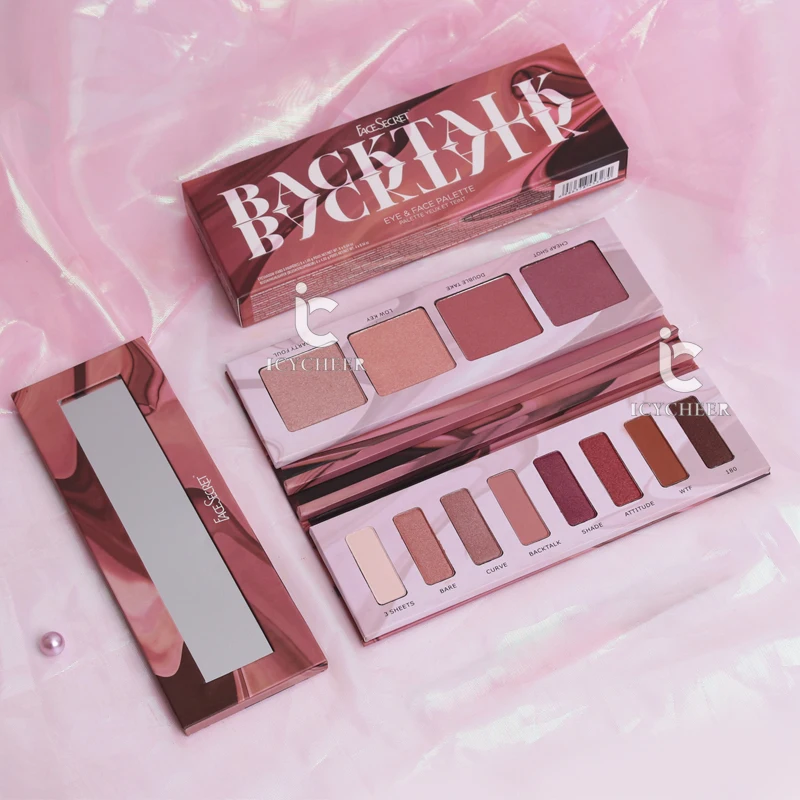 

ICYCHEER 12 Colors Makeup Palette Eyeshadow Concealer Highlighter Blush Blusher Matte Shimmer Nude Pink Natural Long-lasting