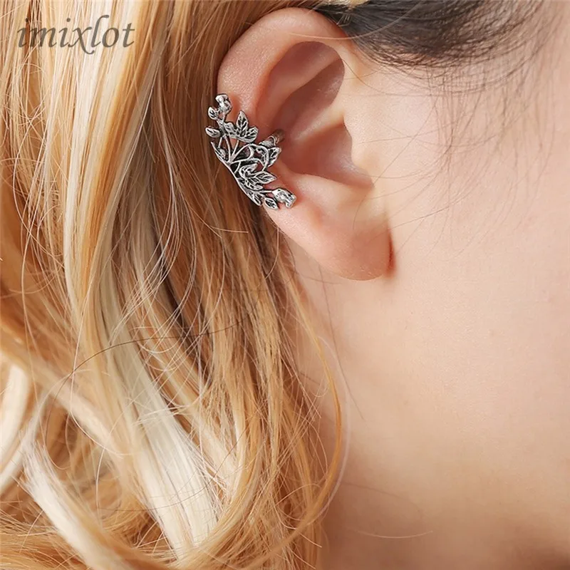 

Promotion Special Offer Lotus Clip On Earrings No Pierced Ear Cuff Pendientes De Women Earclip Wrap Earcuff Brincos 1pc