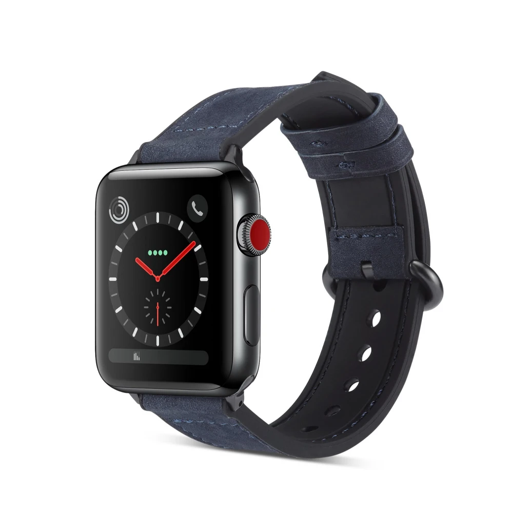 Кожаный чехол в стиле ретро силиконовый ремешок для наручных часов Apple Watch, версии 44 мм/42 мм 40 мм/38 мм, версия 4/3/2/5, отлично подходит для замены ремешков браслет для наручных часов iwatch, полос