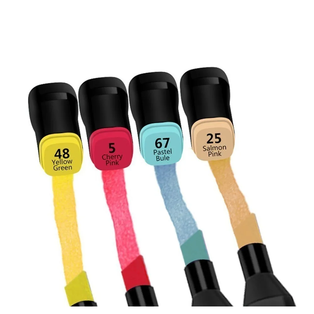 

HOT Three generations of marker pen double head alcohol oil pen 168 color set school supplies