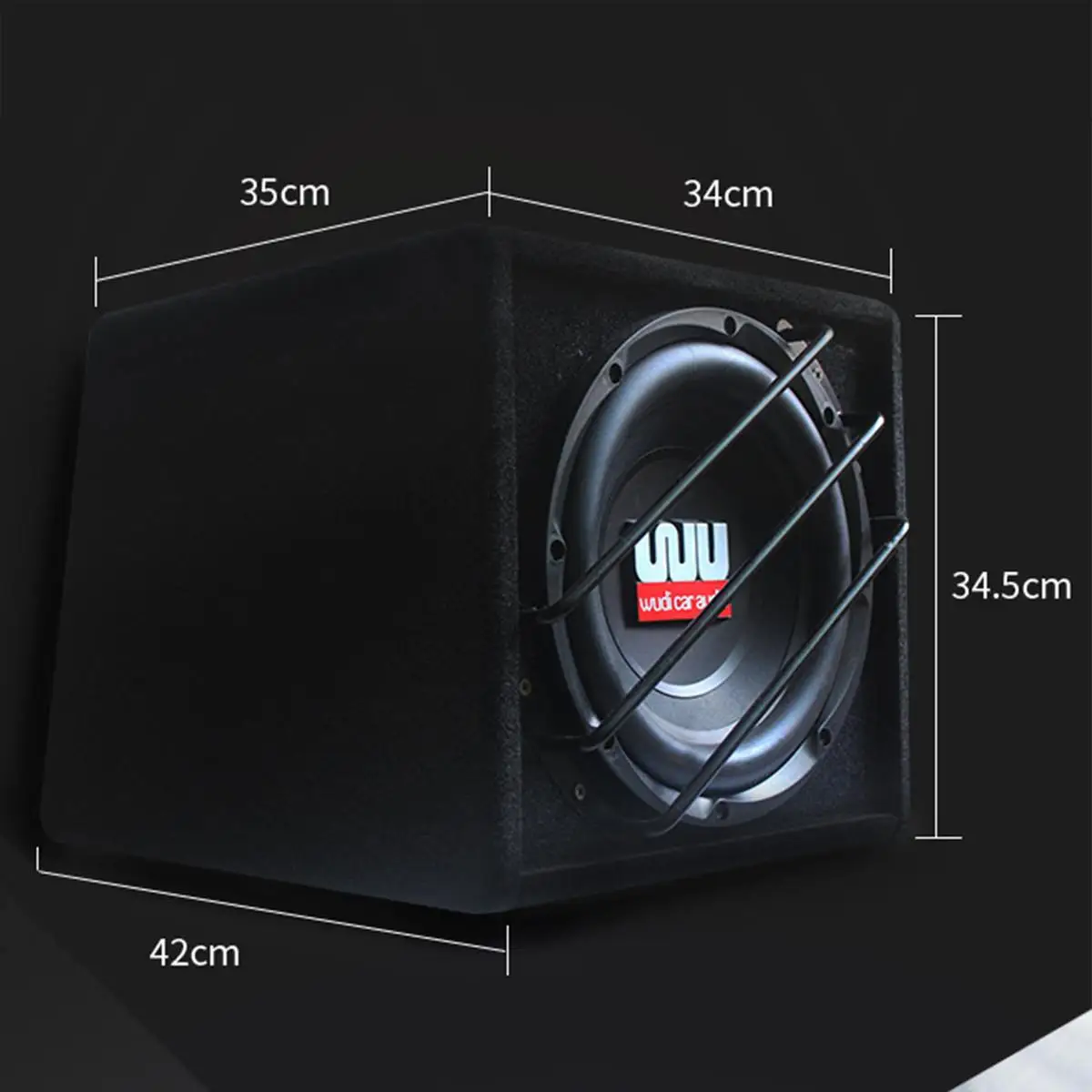 Excellent 10 inch 1200w Active Trapezoidal Overweight Car Audio Subwoofer Car Speakers Modified High Power Car Speaker 5